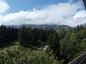 妙高山は雲の中。